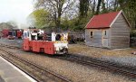 Hunslet ex London Underground Jubilee Line Extension construction loco as station shunter